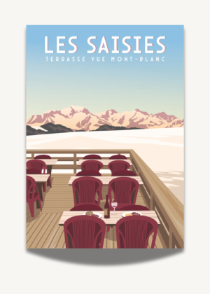 Les Saisies | Terrasse vue Mont-Blanc