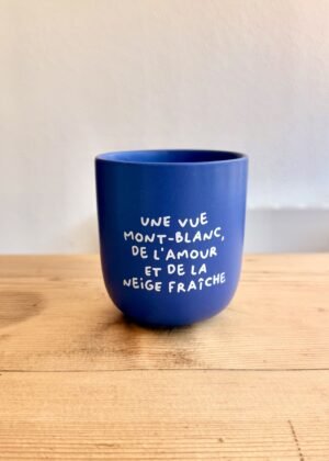 Tasse | Une vue Mont-Blanc, de l'amour et de la neige fraîche